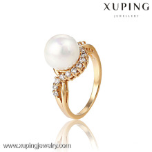 13189- belle conception de bague en or de bijoux de perle de Xuping avec la qualité supérieure